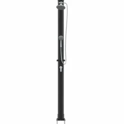 vidaXL Udendørs Solbruser Sort 217 cm PVC og Aluminium