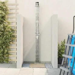 vidaXL Udendørs Solbruser Sort 217 cm PVC og Aluminium