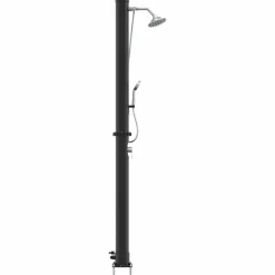 vidaXL Udendørs Solbruser Sort 217 cm PVC og Aluminium