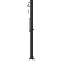 vidaXL Udendørs Solbruser Sort 217 cm PVC og Aluminium