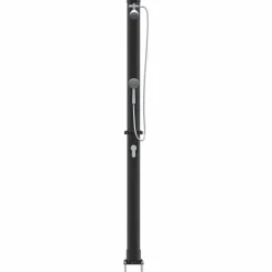 vidaXL Udendørs Solbruser Sort 217 cm PVC og Aluminium
