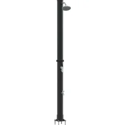 vidaXL Udendørs Solbruser Sort 217 cm PVC og Aluminium
