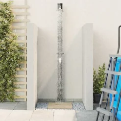 vidaXL Udendørs Solbruser Sort 217 cm PVC og Aluminium