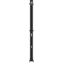 vidaXL Udendørs Solbruser Sort 217 cm PVC og Aluminium