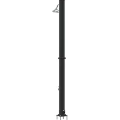 vidaXL Udendørs Solbruser Sort 217 cm PVC og Aluminium