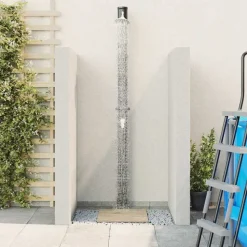 vidaXL Udendørs Solbruser Sort 217 cm PVC og Aluminium