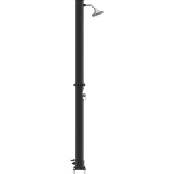 vidaXL Udendørs Solbruser Sort 217 cm PVC og Aluminium