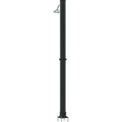 vidaXL Udendørs Solbruser Sort 217 cm PVC og Aluminium