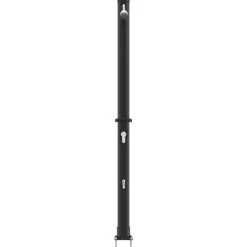vidaXL Udendørs Solbruser Sort 217 cm PVC og Aluminium