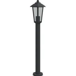 vidaXL udendørs standerlampe 80 cm rustfrit stål sort
