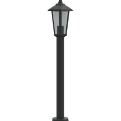 vidaXL udendørs standerlampe 80 cm rustfrit stål sort