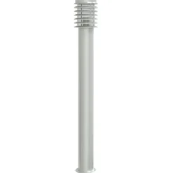 vidaXL udendørs standerlampe 110 cm rustfrit stål sølvfarvet