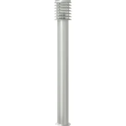 vidaXL udendørs standerlampe 110 cm rustfrit stål sølvfarvet