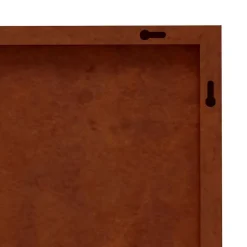 vidaXL udendørs vægdekoration 105x55 cm bambusdesign cortenstål
