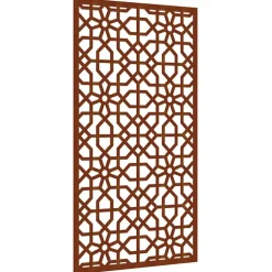 vidaXL udendørs vægdekoration 105x55 cm maurisk design cortenstål
