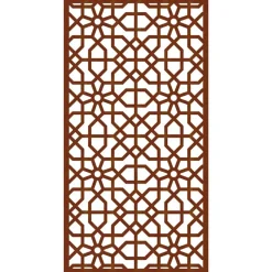 vidaXL udendørs vægdekoration 105x55 cm maurisk design cortenstål