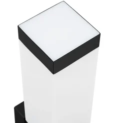 vidaXL Udendørs væglampe Sort 10.5 x 6 x 33 cm