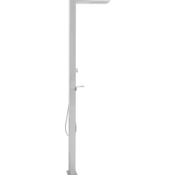 vidaXL udendørsbruser firkantet design rustfrit stål