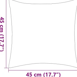 vidaXL udendørspuder 2 stk. stribeprint 45 x 45 cm grå