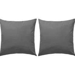 vidaXL udendørspuder 2 stk. 45 x 45 cm grå