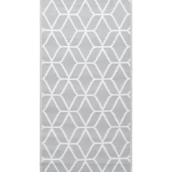 vidaXL udendørstæppe ARAKIL 80x150 cm PP grå