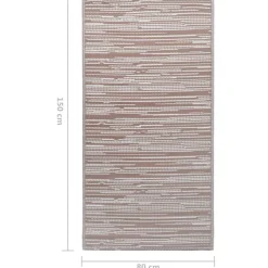 vidaXL udendørstæppe ARAKIL 80x150 cm PP brun