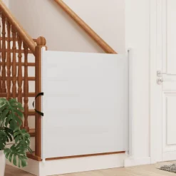 vidaXL udtrækkelig låge til kæledyr 82,5x125 cm hvid