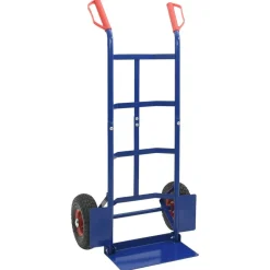 vidaXL Udvidelig håndvogn Blå og Rød 57 x 46 x 113 cm Stål