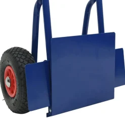 vidaXL Udvidelig håndvogn Blå og Rød 49,5 x 53 x 114 cm Stål