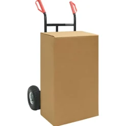 vidaXL Udvidelig håndvogn Sort og rød 57 x 46 x 113 cm Stål