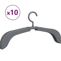 vidaXL udvidelige bøjler 10 stk. grå