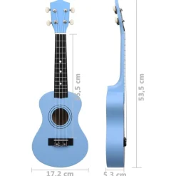 vidaXL ukulelesæt med taske til børn 21