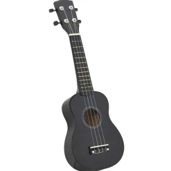 vidaXL ukulelesæt med taske til børn 21" sort