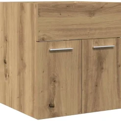 vidaXL underskab til håndvask 41x38,5x46 cm konstrueret træ kunsteg