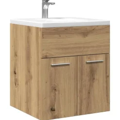 vidaXL underskab til håndvask 41x38,5x46 cm konstrueret træ kunsteg