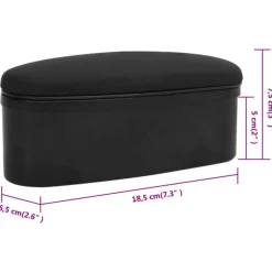 vidaXL universel midterkonsol med opbevaring 18,5x6,5x7,5 cm ABS
