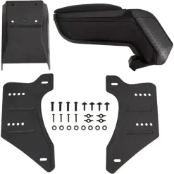 vidaXL universelt armlæn til bil 13x33x(33-53) cm ABS sort