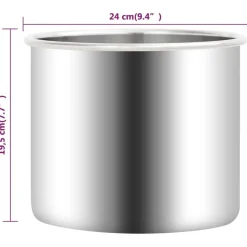 vidaXL vakuumkammer 7,4 l rustfrit stål