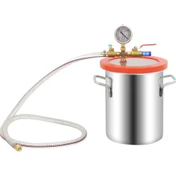 vidaXL vakuumkammer med enkelttrins pumpe 5,5 l