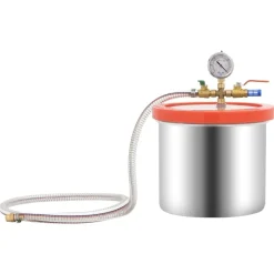 vidaXL vakuumkammer med enkelttrins pumpe 7,4 l
