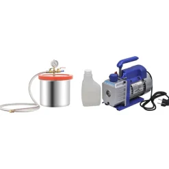 vidaXL vakuumkammer med 2-trins pumpe 7,4 l