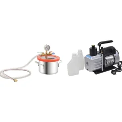 vidaXL vakuumkammer med 2-trins pumpe 3,7 l