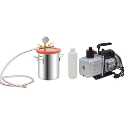 vidaXL vakuumkammer med 2-trins pumpe 5,5 l