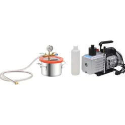 vidaXL vakuumkammer med 2-trins pumpe 3,7 l