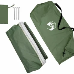 vidaXL Vandafvisende Tarp med tag Grøn