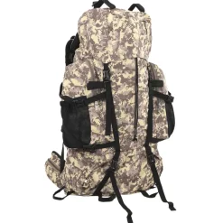 vidaXL vandretaske 60 l camouflage oxfordstof brun