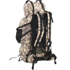 vidaXL vandretaske 60 l camouflage oxfordstof brun