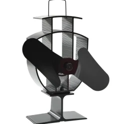 vidaXL varmedrevet ovnventilator 2 blade sort