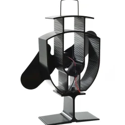vidaXL varmedrevet ovnventilator 2 blade sort