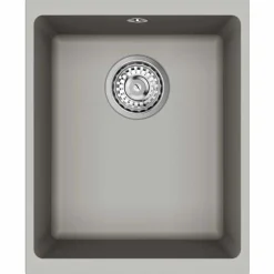 vidaXL Vask Grå 370 x 460 mm 80% Kvarts og 20% Resin